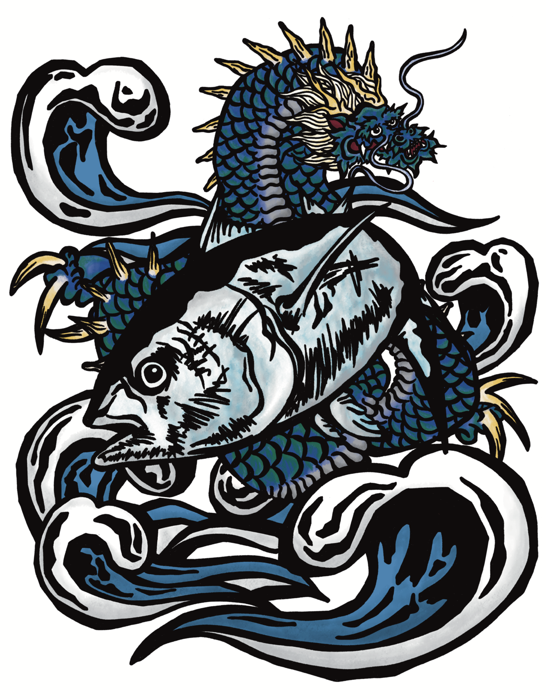 Suiryu illustration and Japanese design (work)